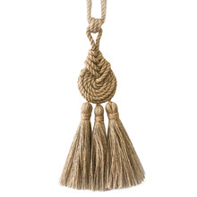 Spiralled Jute Tassel Curtain Tieback